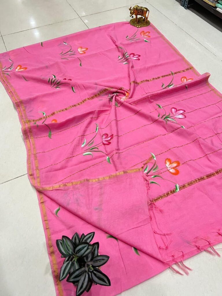 chanderi silk,chanderi saree,best chanederi saree,pure chanderi saree,